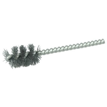 WEILER 5/8" Power Tube Brush, .008" Steel Wire Fill, 1" Brush Length 21265